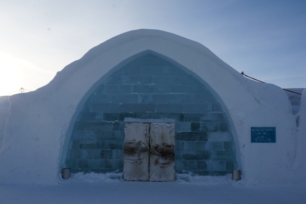Entrance to the Ice Hotel