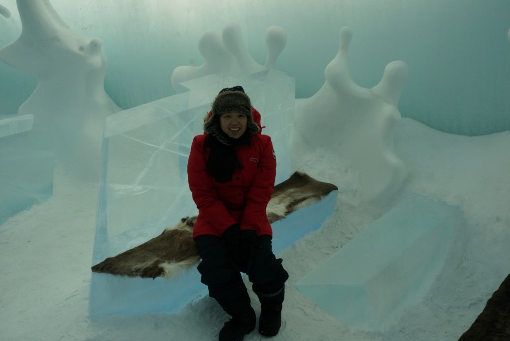 Inside the Bar at the Ice Hotel